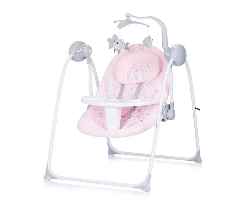 Chipolino Електрическа музикална бебешка люлка-шезлонг 2 в 1 Нукс