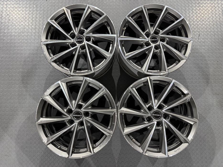 4бр. Джанти 18” *BORBET VTX* 5х112 за -VW/AUDI/SKODA/VAG- 8Jx18H2,ET44