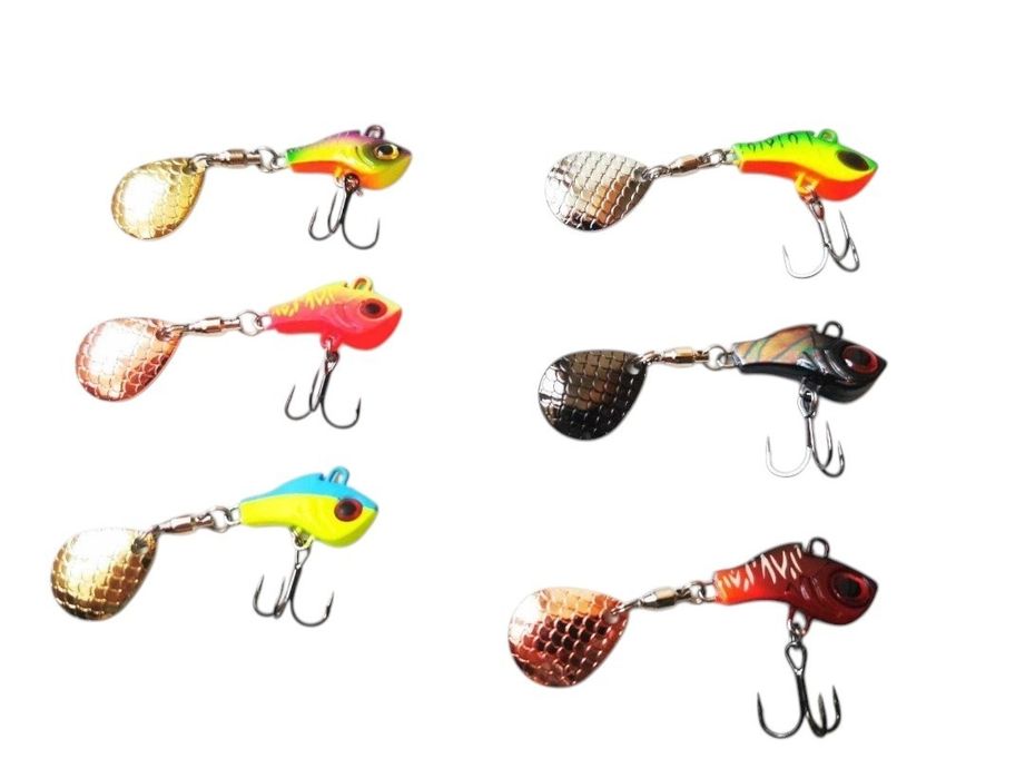 6 универсални примамки за костур, щука,кефал и др. Archer Tail Spinner