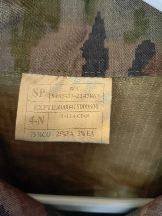 Geaca Militară Uniformă Camuflaj. Armata Spaniolă. Piesa de colectie