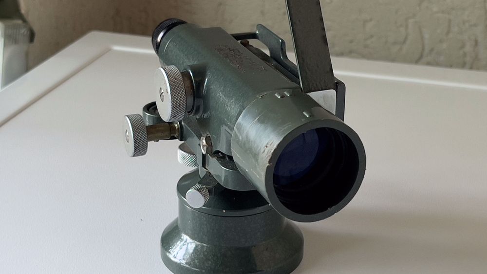 Nivela topografica vintage Watts Rank Pullin Controls teodolit