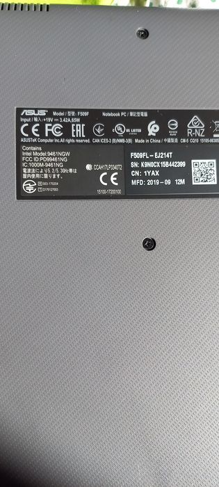 Ноутбук ASUS модель   F 509 F.