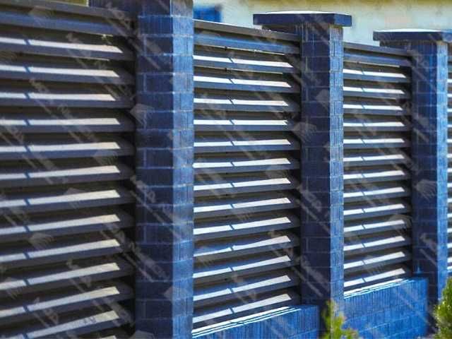 Забор жалюзи еврожалюзи