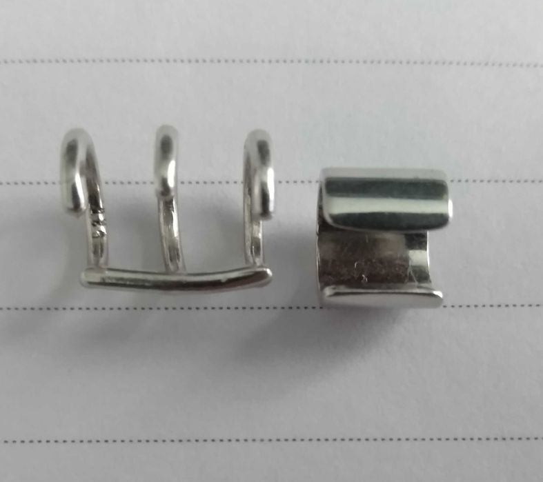 серебряные серьги-каффы