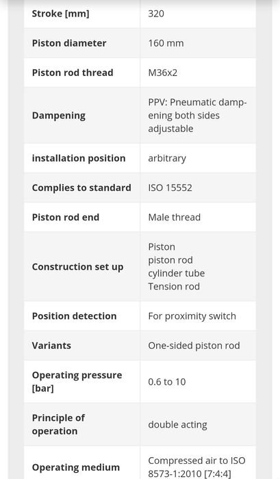 Piston /cilindru pneumatic FESTO