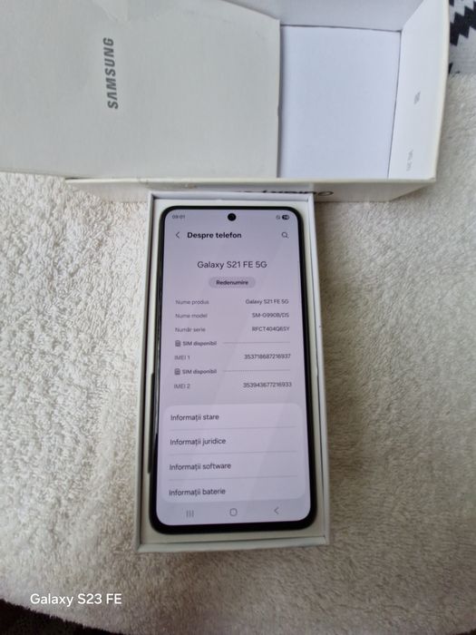 Samsung S 21 stara foarte buna se vinde cu cutie