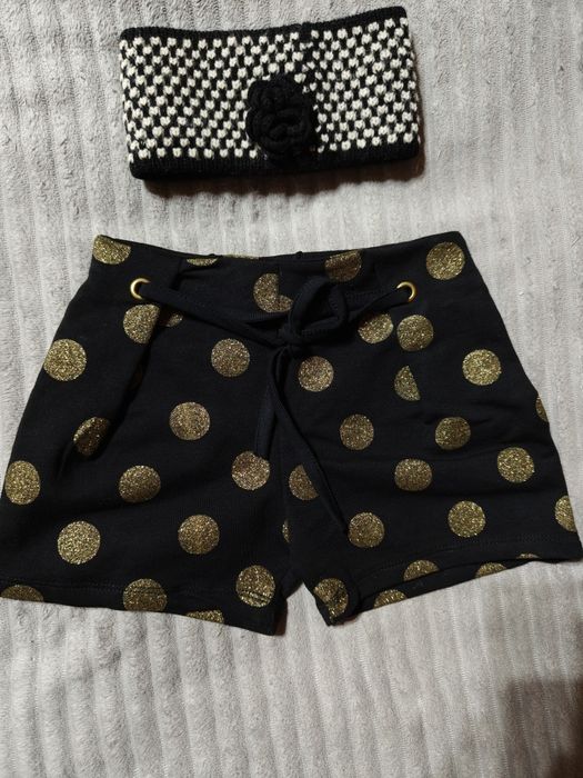 Шикарные шортики для девочки, новые и смешная шапка.