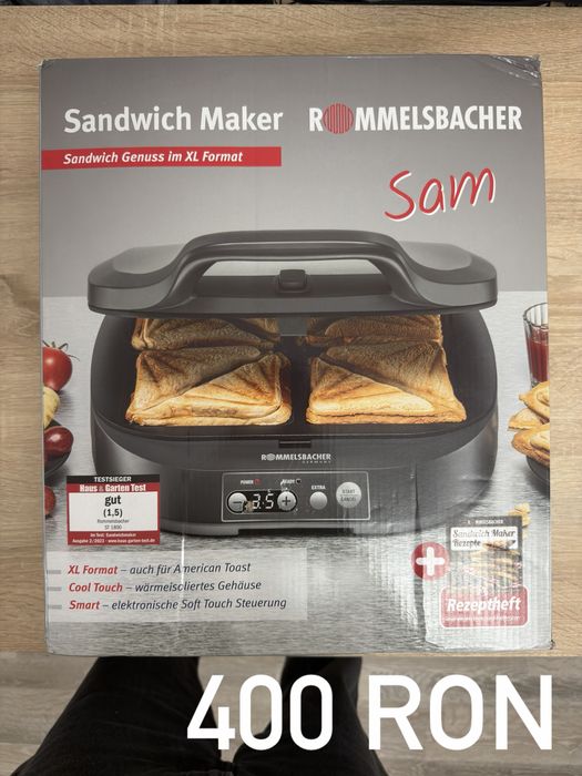 Rommelsbacher - Sandwich Maker ST 1800 XL, 1800 W