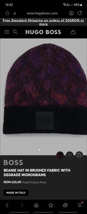 Fes Hugo Boss din lână