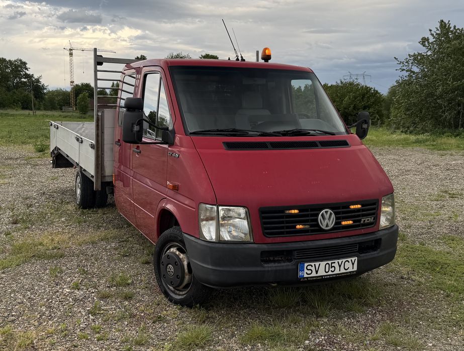 Volkswagen LT46 / AutoPlatformă BA14 / Categoria B / 1999 / 2.8 TDI MAN / 130 CP / 132.000 KM / Cabină & Punte Dublă / 6 Locuri / Troliu / Cale