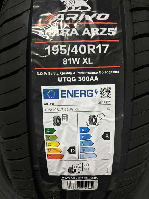 Нови летни гуми ARIVO ULTRA ARZ5 195/40R17 81W XL НОВ DOT