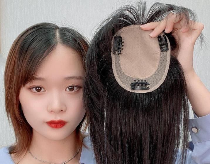 Чёлка Макушка из натуральных волос