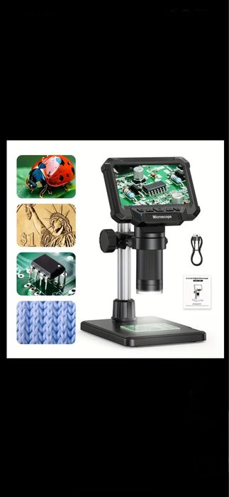 Microscop Digital 10MPX,1080P, marire 10x-1600x, 4.3 inch, NOU