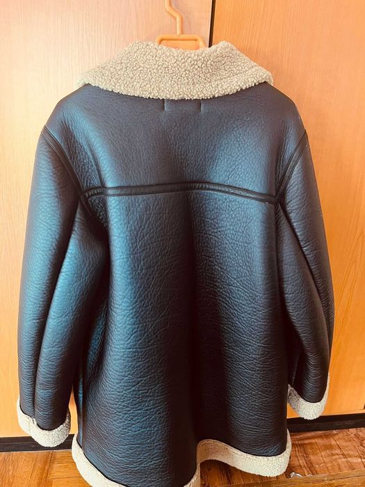 Haina de iarnă, piele si blana sintetica, Reserved, mar. M, femei