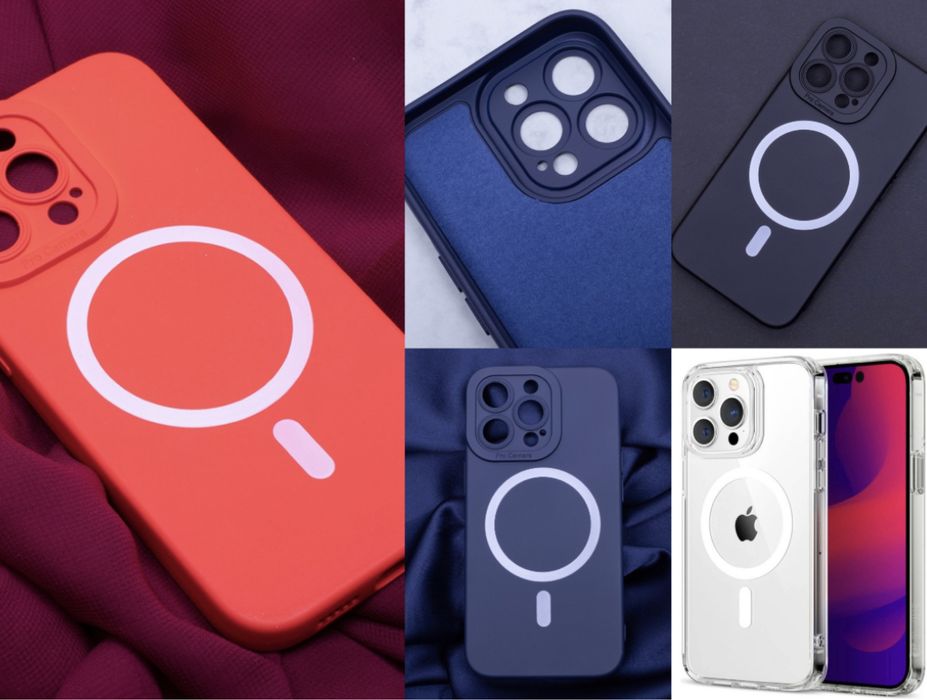 MagSafe кейс + подарък стъкло за iPhone 17 16 15 14 PRO MAX