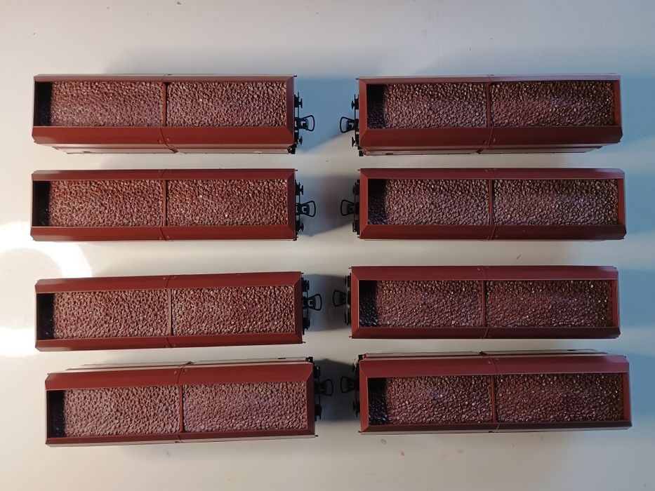 Vagoane marfă DB Roco, gondole minereu, machetă trenuleț electric HO