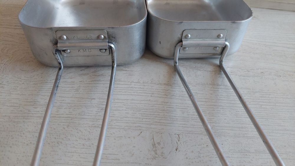 Винтидж алуминиев комплект съдове / посуда за къмпинг (1968/73)