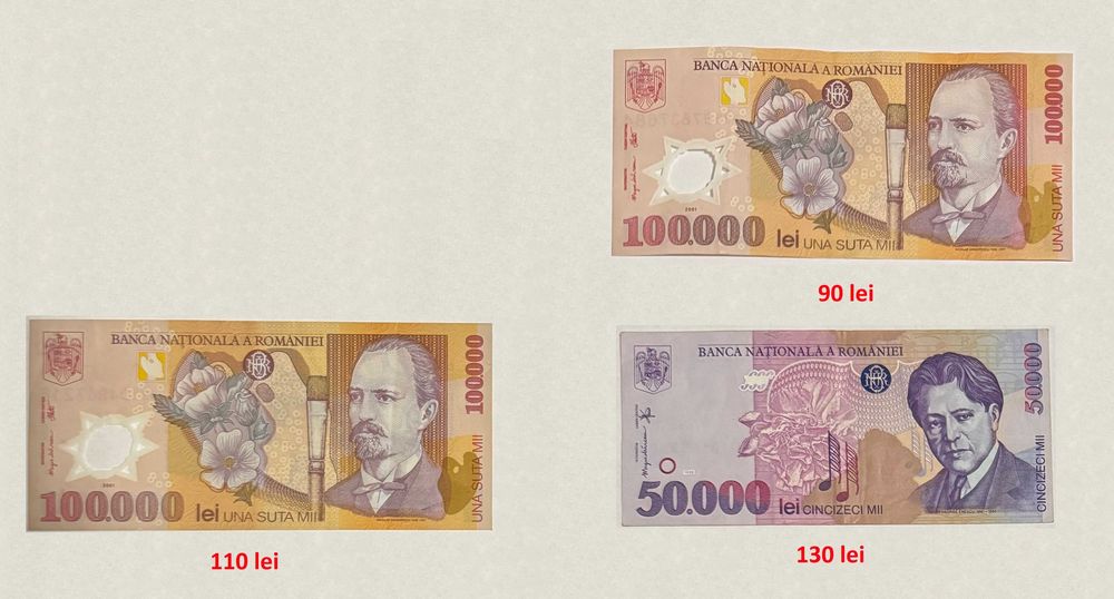 Bancnote vechi Romania