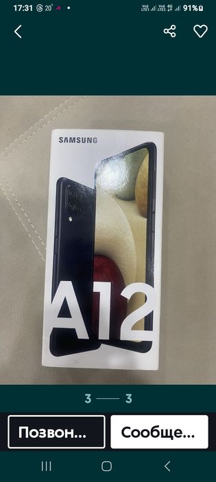 Samsung a12 в отличном состоянии 4/64