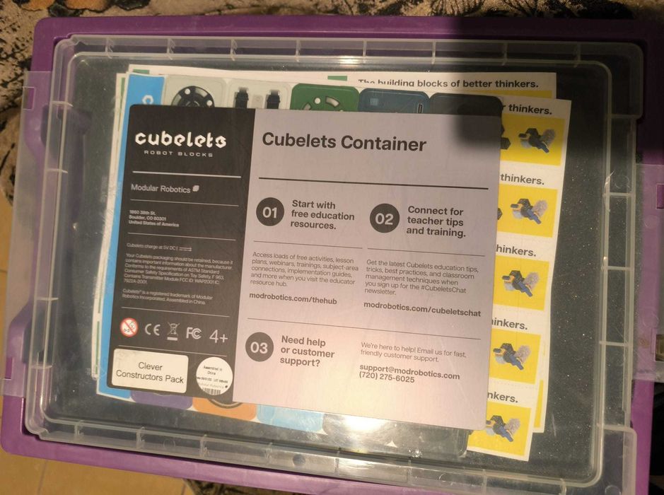 Cubelets Clever Constructors Pack 78 cuburi robotice educator