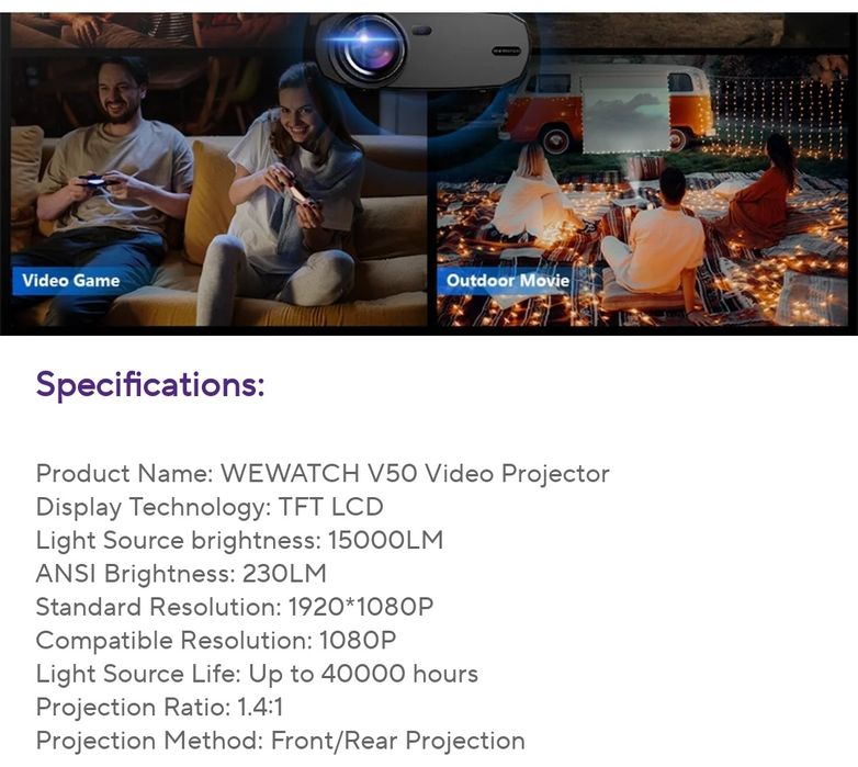 Проектор WeWatch V50