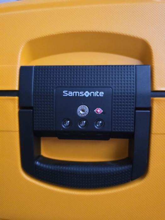 Troler Samsonite S Cure, 81 cm, galben inchis  NOU