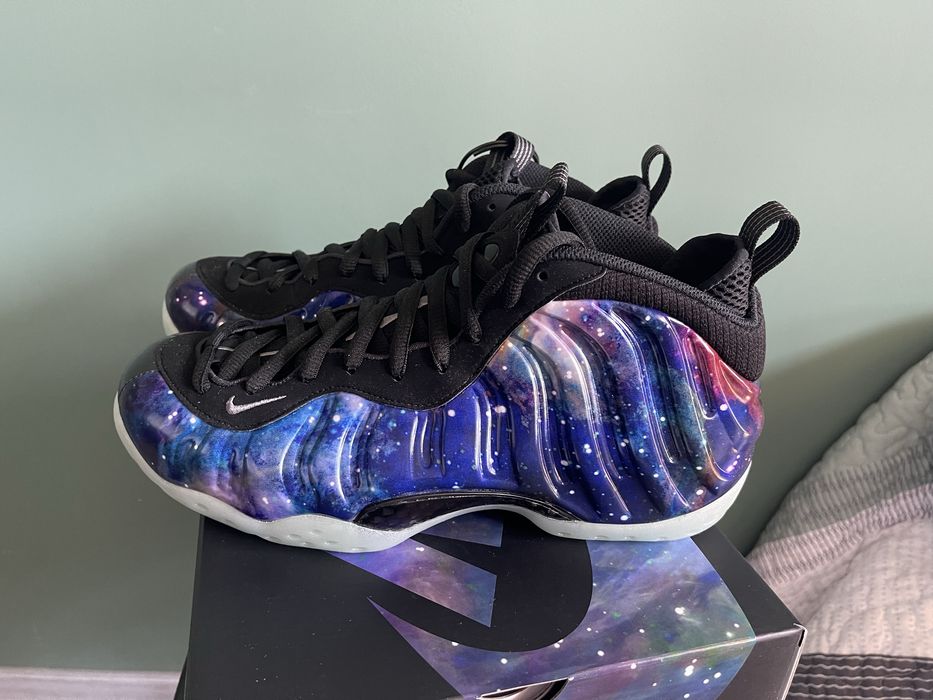 Nike Air Zoom Foamposite One QS Galaxy Jordan Lebron Kobe Penny NBA