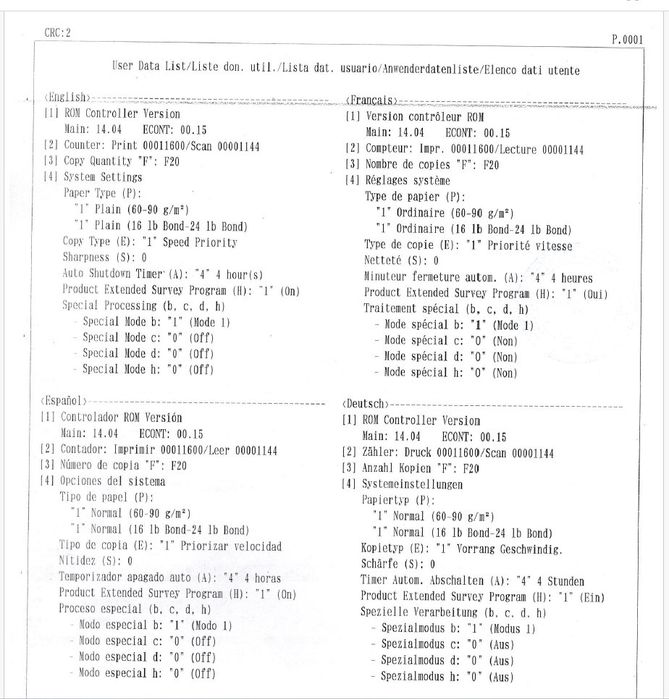 Canon MF3010, всего 11600 печатей