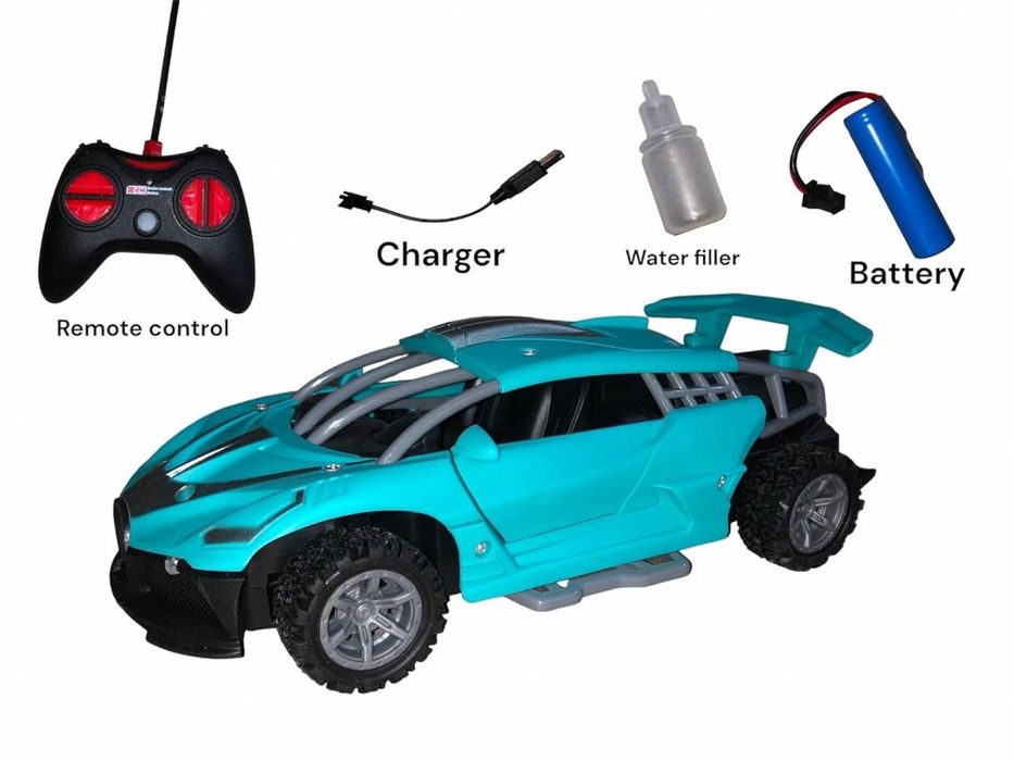 Най-новата кола с дистанционно управление с функция за пръскане,