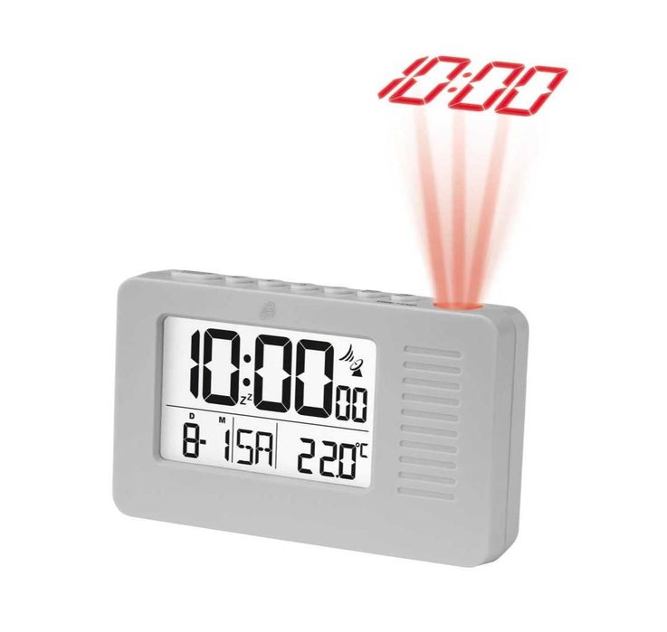 Ceas deşteptător radio control termometru cu proiector proiectie LASER