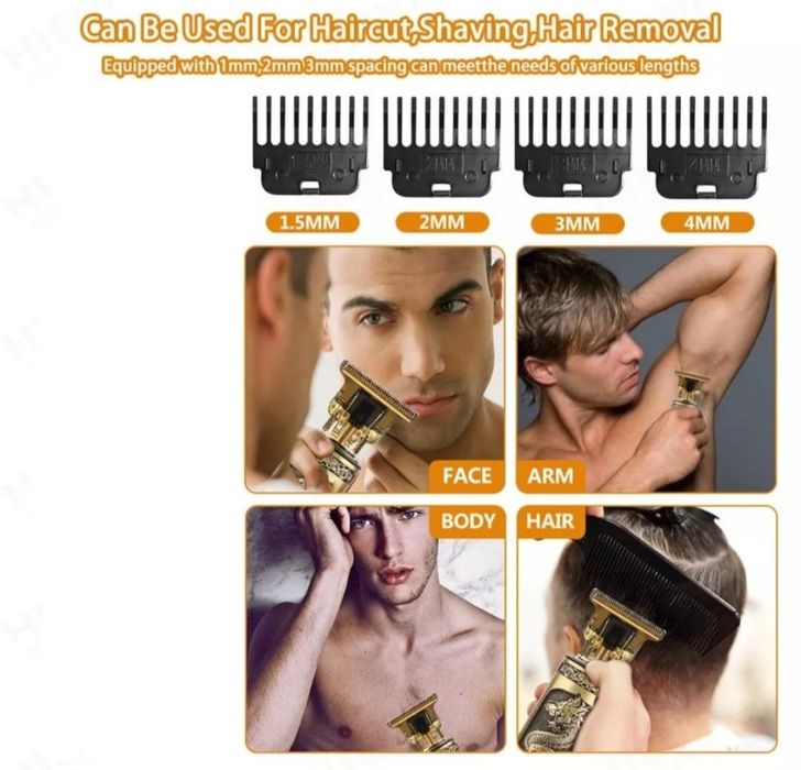 NOU Trimmer aparat ras reîncărcabil USB