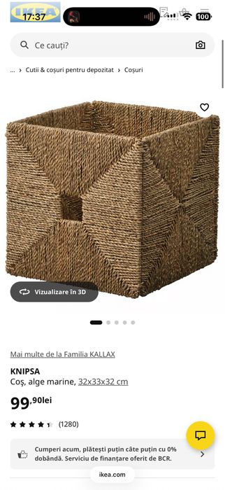 2 x KNIPSA - Cos de depozitare