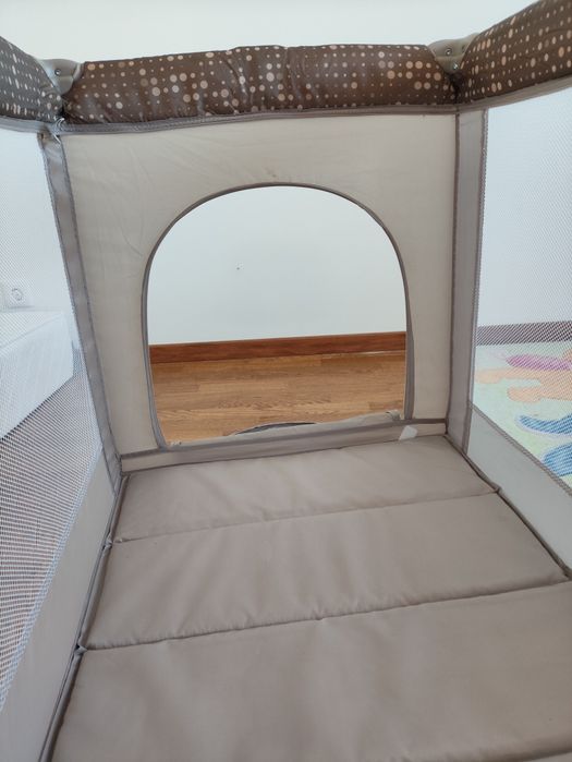 Преносимо бебешко легло 120х60 см с матрак и калъф