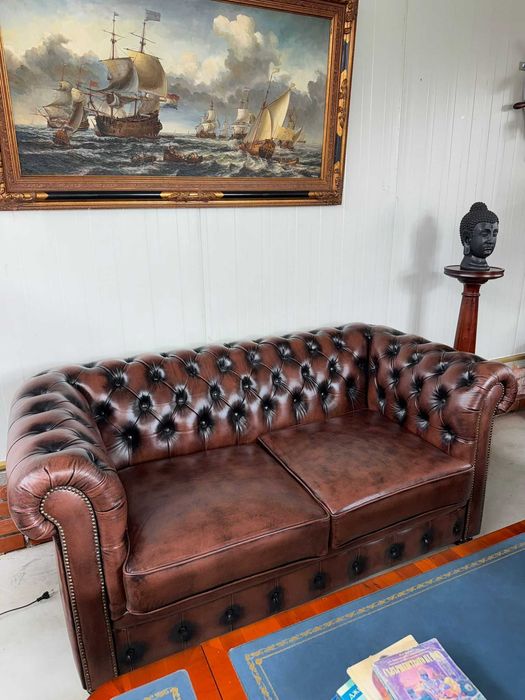 Кожена холова гарнитура Chesterfield