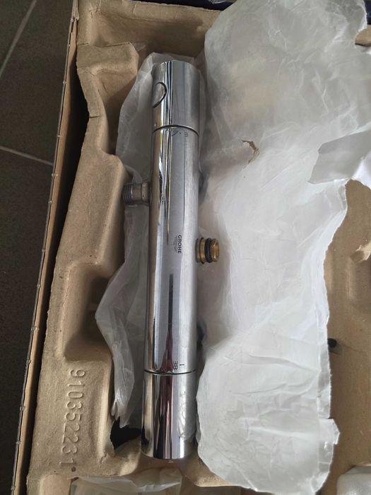 Grohe Vitalio Start System 250, Coloană de duș cu baterie termostatică, Duș Vitalio Start 110 2 jeturi, Flexibil 1,75 m, Crom 26677001