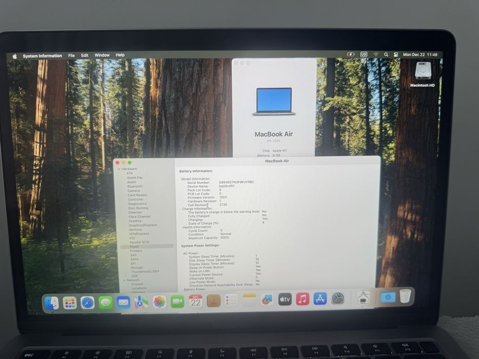 Macbook Air 2020 aproape nou