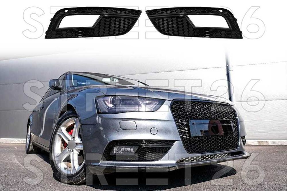 Grile Laterale Bara Fata AUDI A4 B8.5 Facelift (2012-2015) RS4 Design