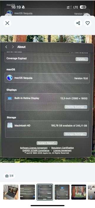 Продаю Macbook pro 2020 года