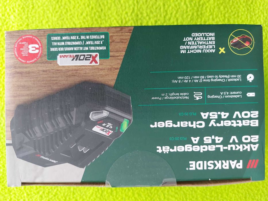 Parkside Incarcator de 4.5 A - 20 V PLG 20 C3