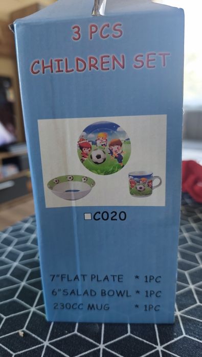 Дестски сервиз за хранене 3 части (футбоист)