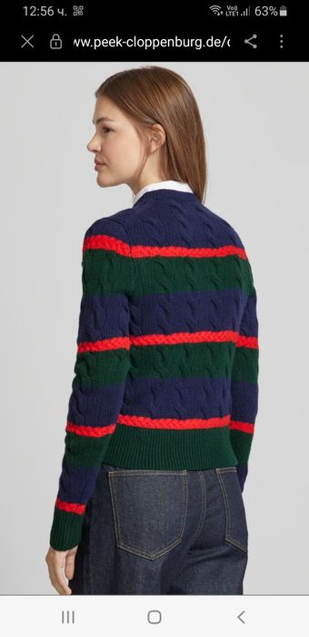 POLO Ralph Lauren Cable Wool /  Knit  XL НОВО ОРИГИНАЛ Дамска Жилетка