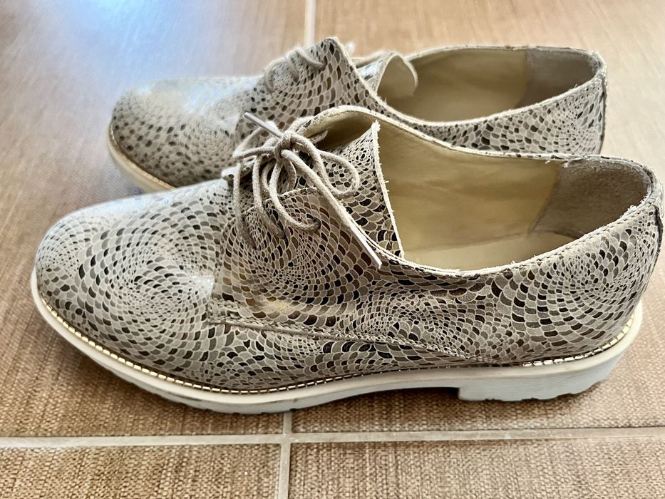 Pantofi Prego din piele