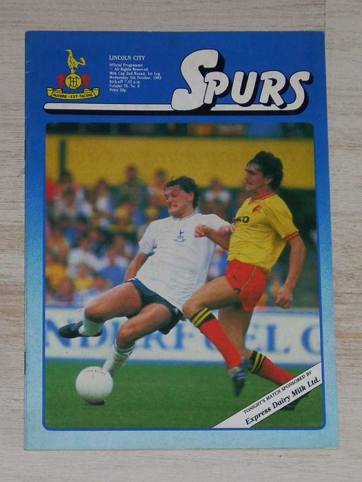 Английски футболни програми Тотнъм Хотспър 1968, 1970, 1971, 1980,1983