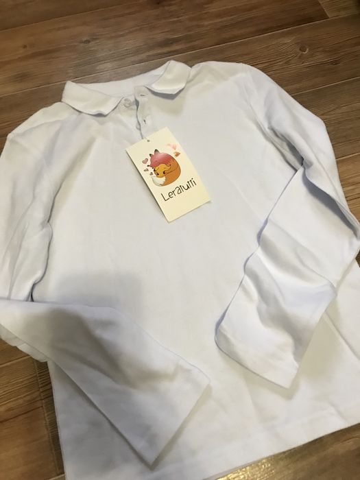 Поло с рукавами , для мальчика или девочки