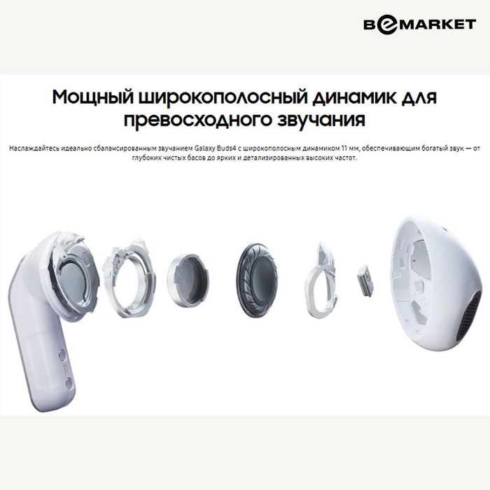 Беспроводные наушники Samsung Galaxy Buds 4 Black