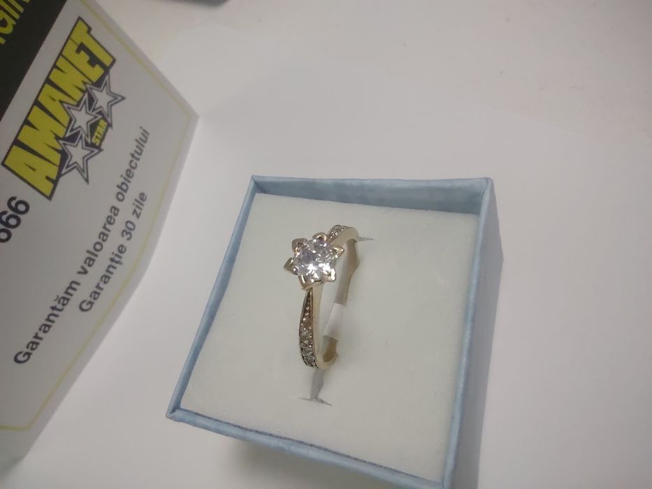 Inel de logodna aur 14k efn