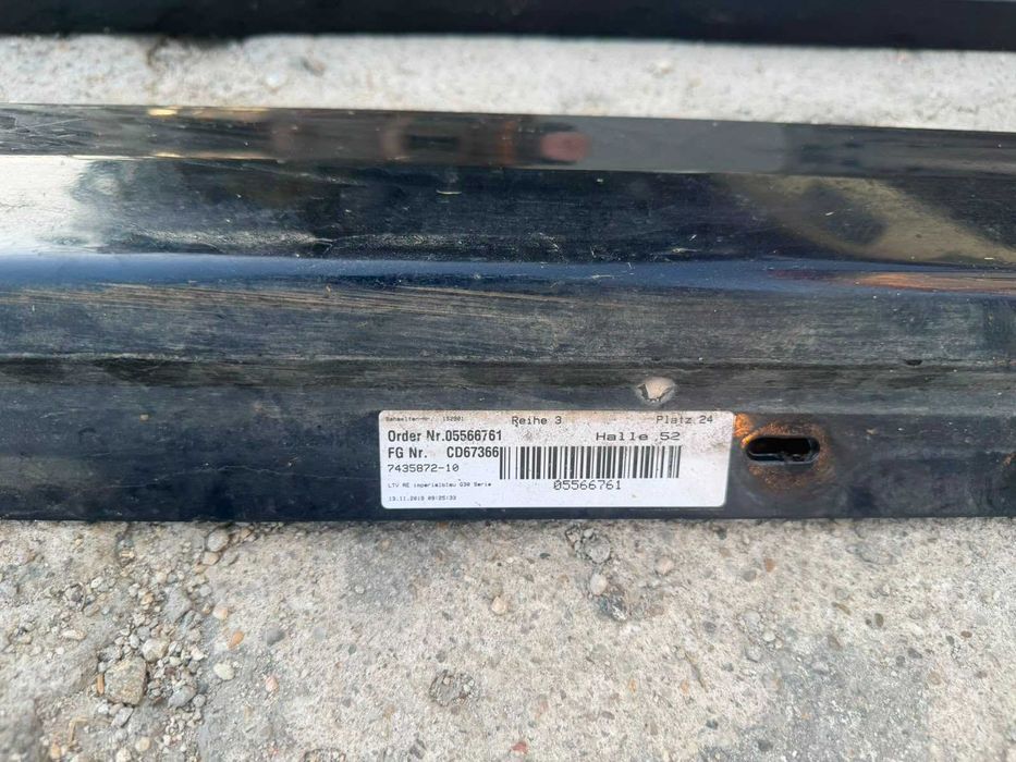 Bara fata completa bara spate praguri bmw seria 5 g30 g31 nonfacelift cod A86