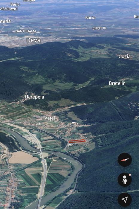 Vand PARCELE de Teren in VEȚEL  Intravilan lângă DEVA