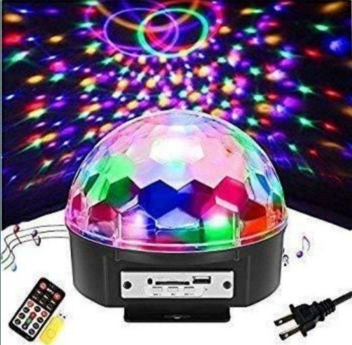 Светомузыка дискошар для любых праздников. Новые