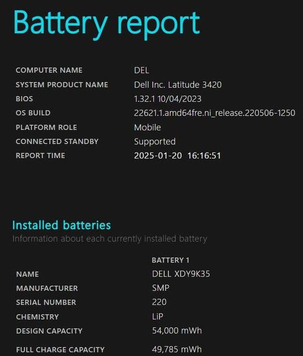 Бизнес лаптоп Dell Latitude 3420 с i5-1135G7 и 14'' FHD 256 GB SSD 8GB